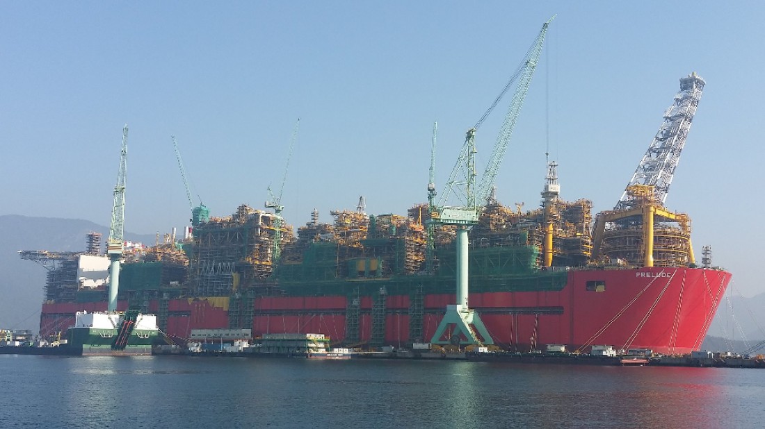 Prelude FLNG — самое большое судно на планете