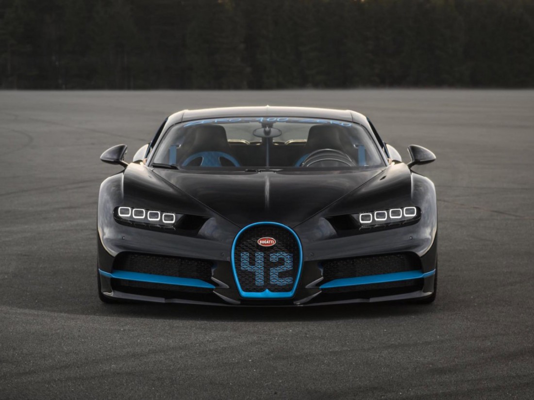 Очередной рекорд устанавливал Bugatti Chiron стоковой комплектации