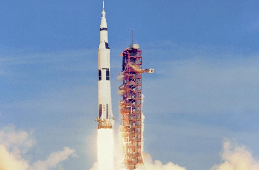 Saturn V — одна из ракет, побывавших на Луне