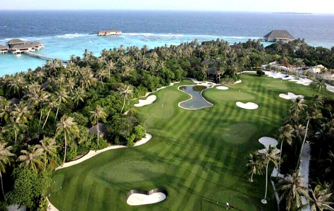 Velaa Golf Academy. Вид сверху