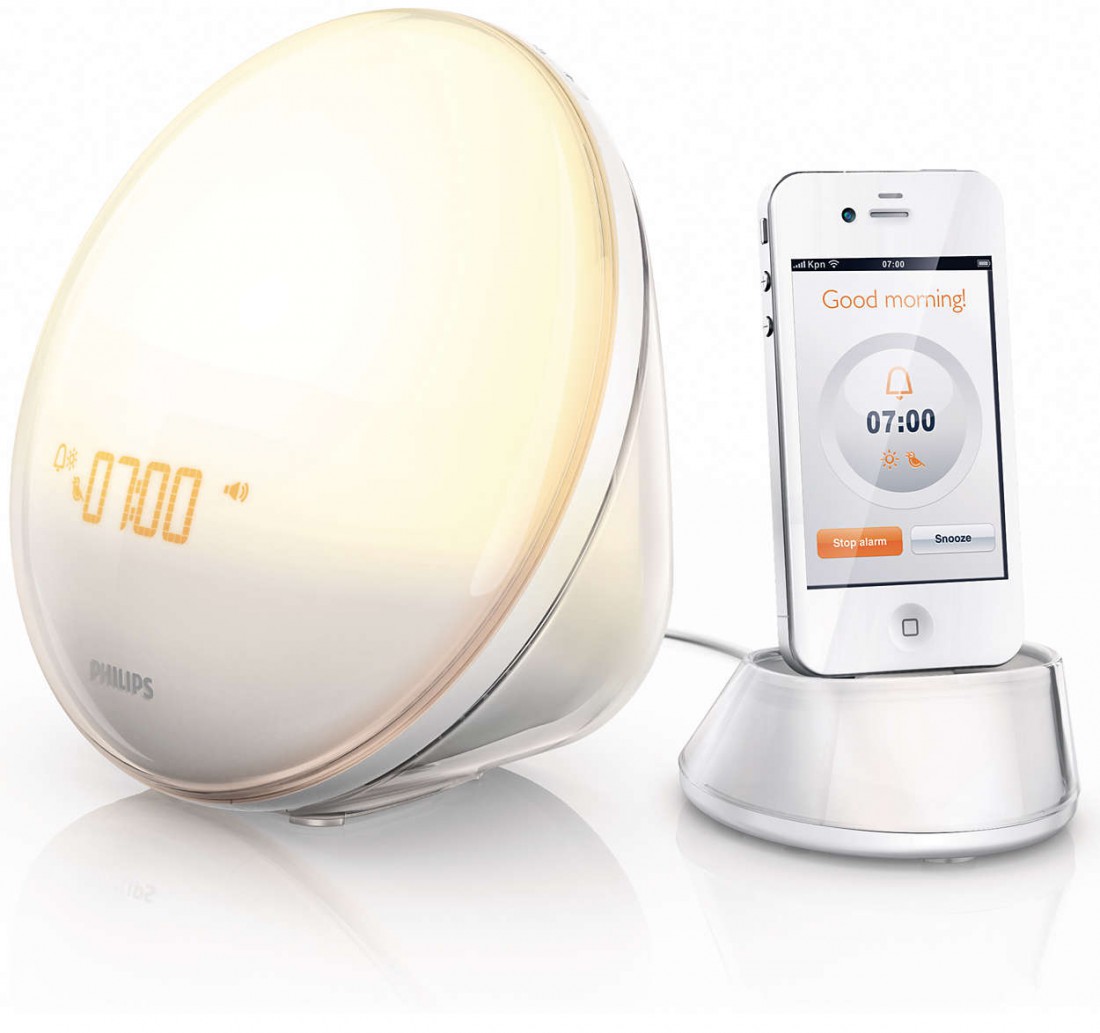 Philips Wake-Up Light — лампочка, переливающаяся заданными цветами