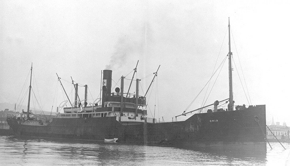 Ориа столкнулась со скалами, и вместе с 4074 человек ушла ко дну