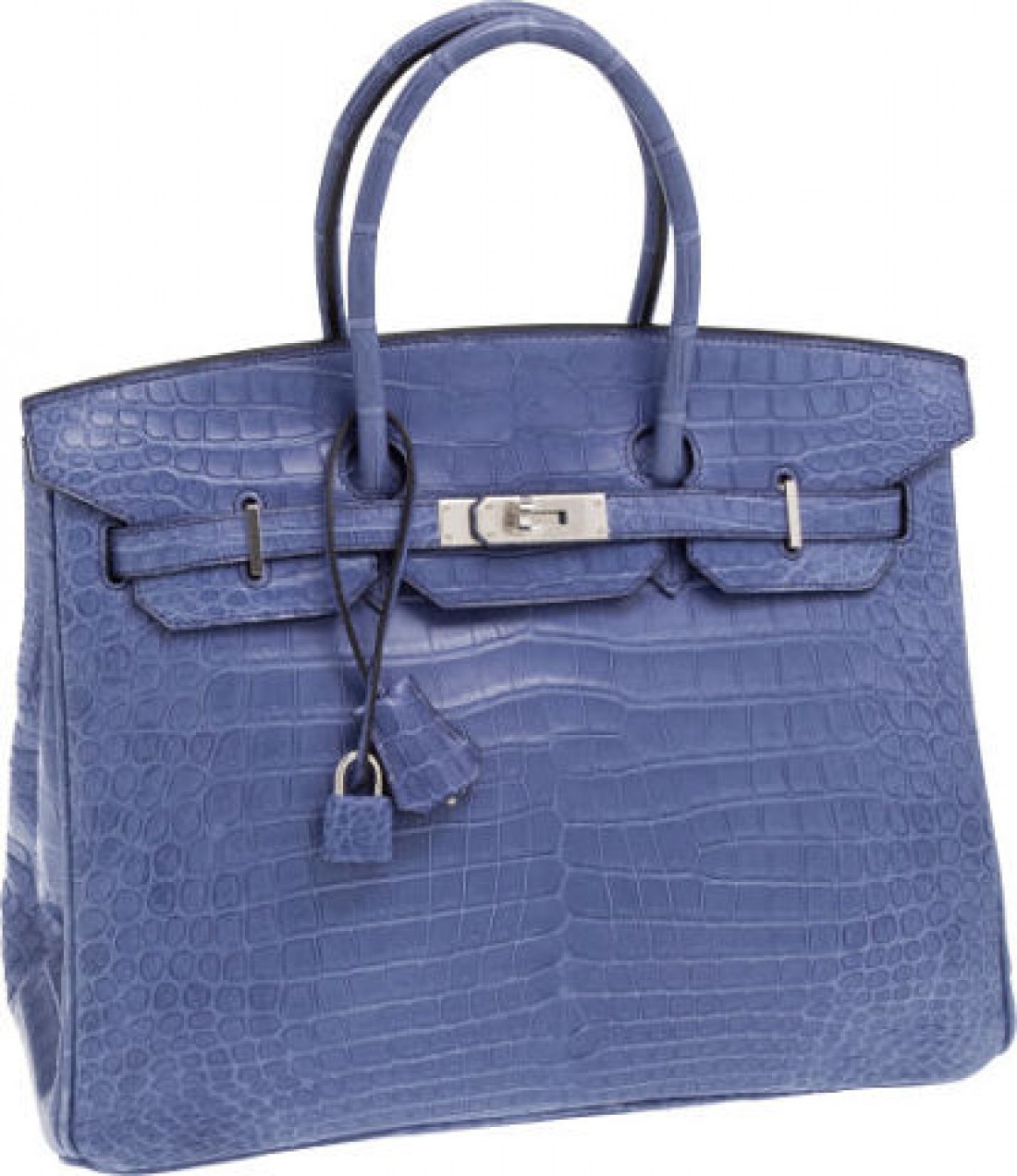 8. Matte Brighton Blue Porosus Crocodile Birkin Bag.   !