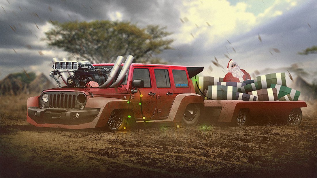 Jeep Wrangler — для езды по африканским равнинам