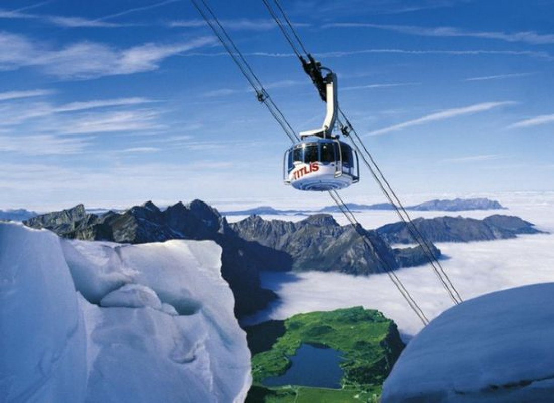 Подъемник Titlis Rotair в Швейцарии
