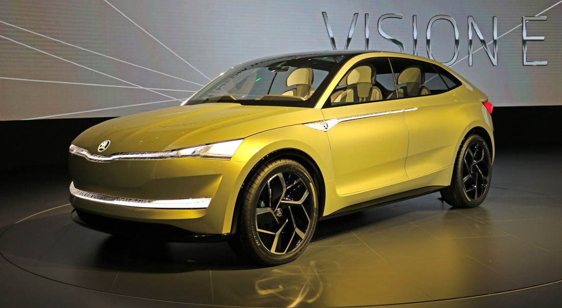 Skoda Vision E — первый электрокар в истории чешской компании
