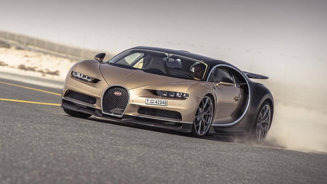 Расход топлива Bugatti Chiron по городу — 26,1 литра / 100 км