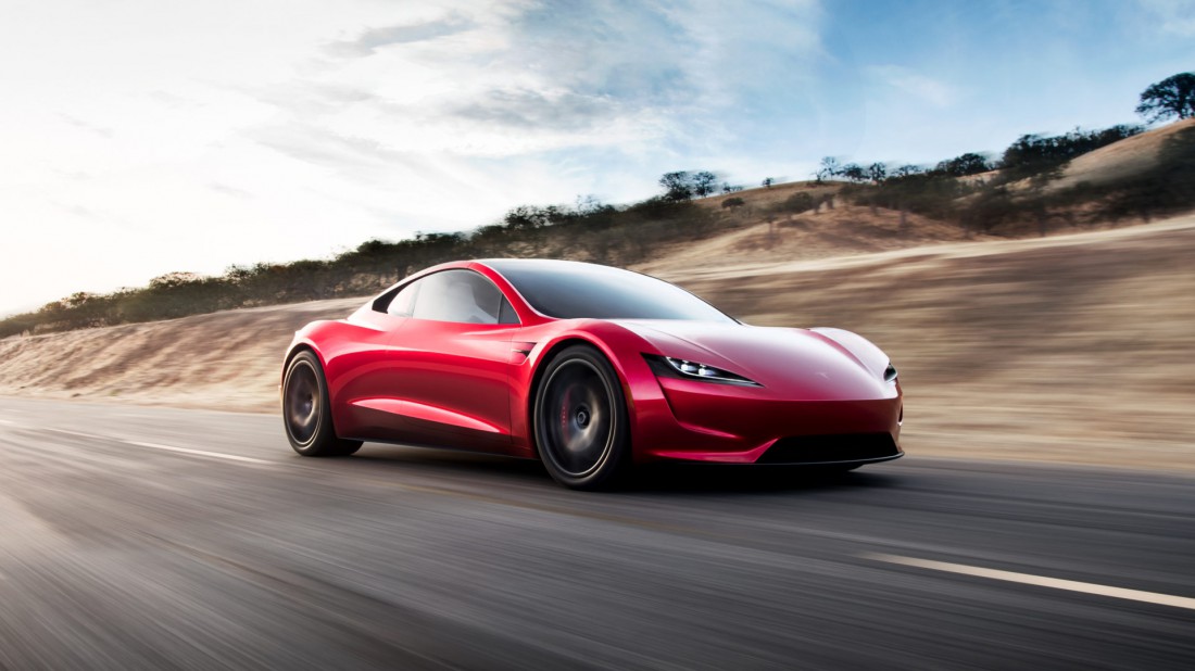 Максимальная скорость Tesla Roadster перевалила за отметку 400 км / час