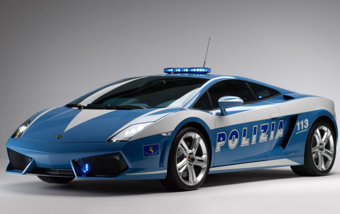 В автопарке итальянской полиции есть две Lamborghini Gallardo