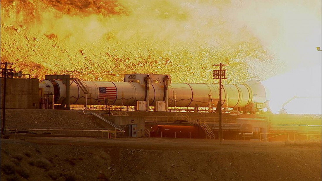 Запуск движка Space Launch System