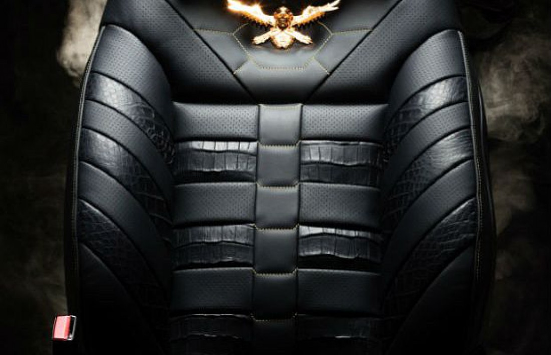 Сиденье Black Alligator. Из кожи миссисипского крокодила