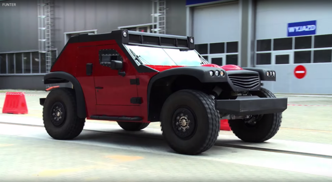 Funter 4-Wheel Steer SUV. Уникальный внедорожник в единственном экземпляре