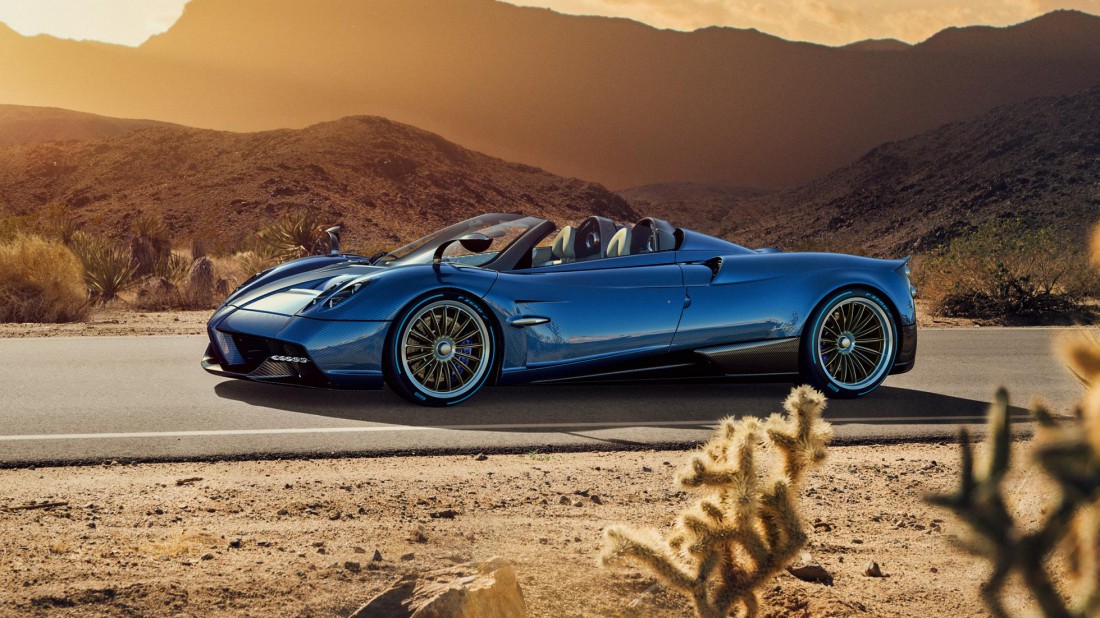 Из Pagani Huayra на большой скорости лучше не высовываться