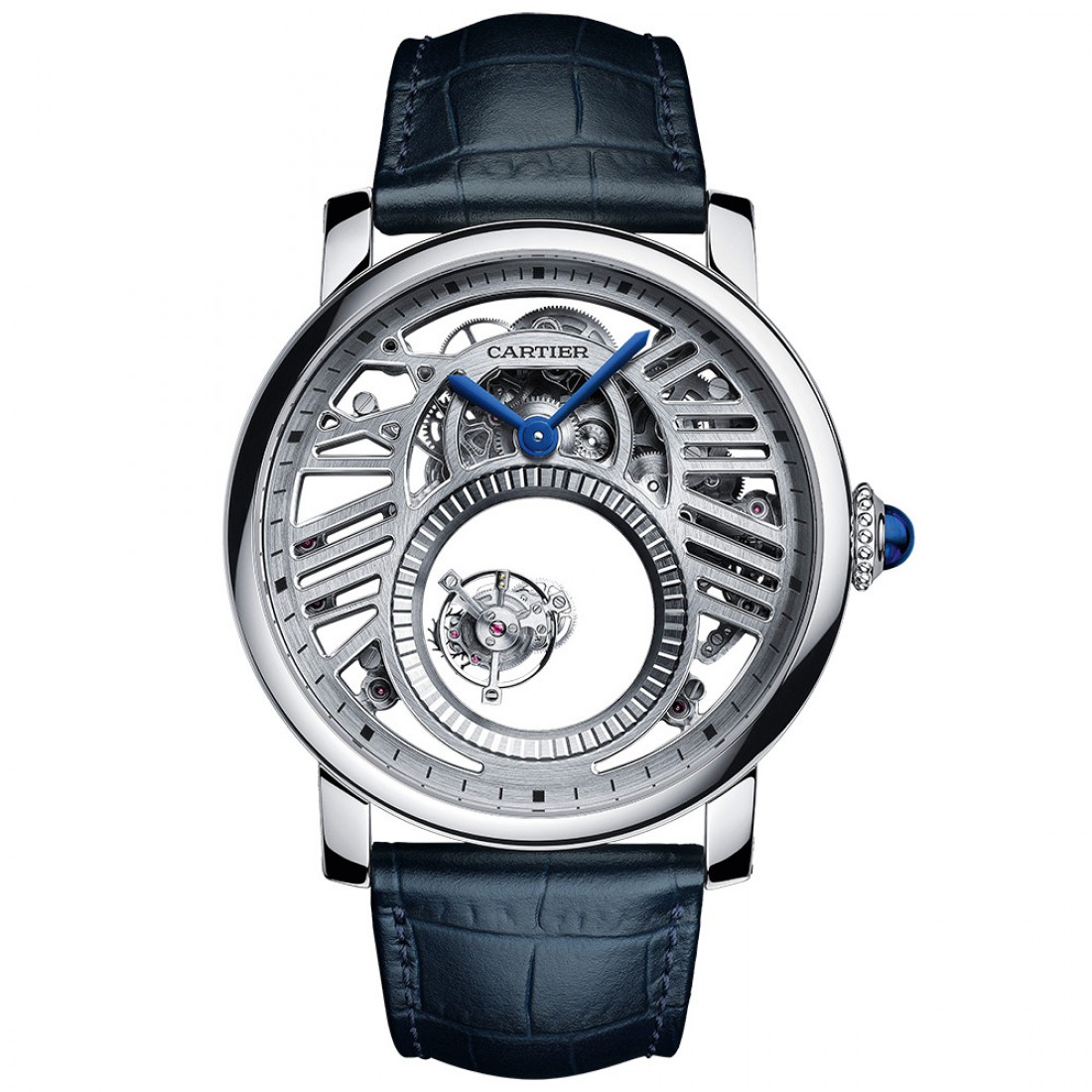 Rotonde De Cartier Skeleton Mysterious Double Tourbillon от Cartier