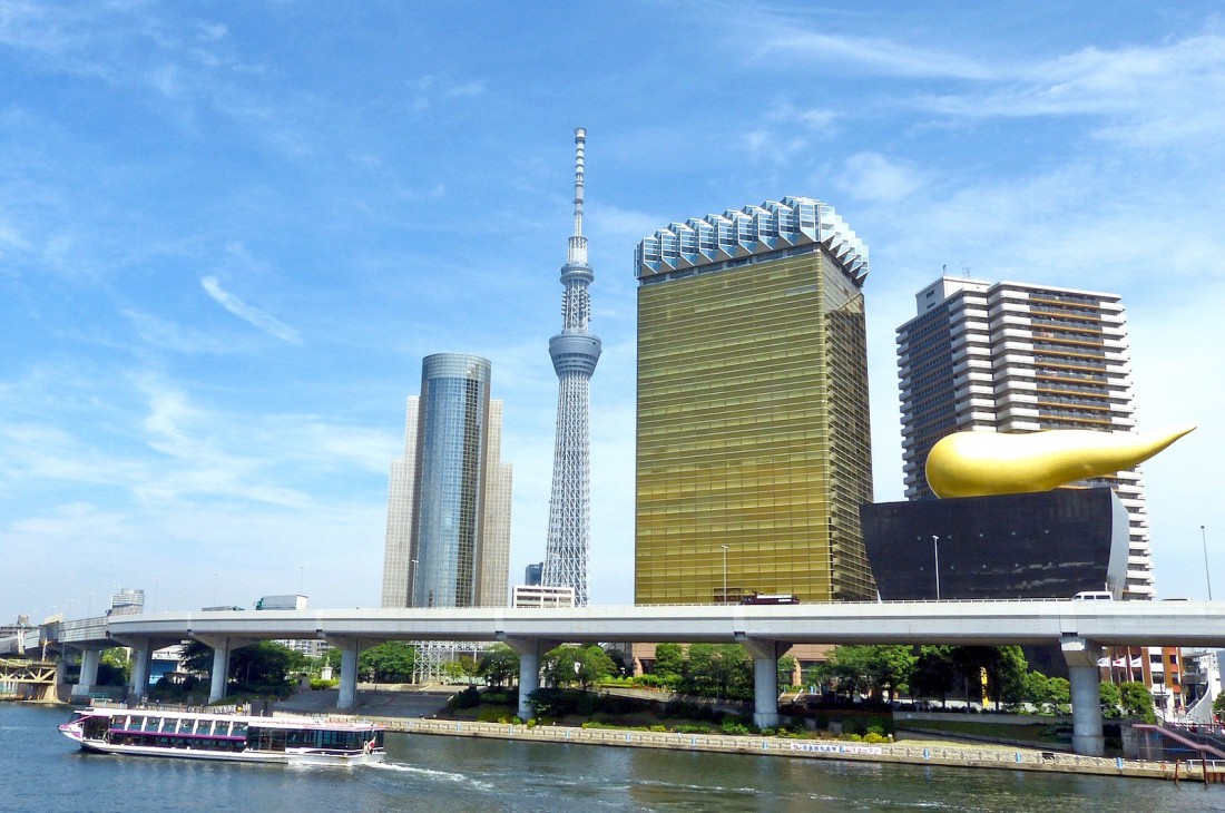Самый красивый вид на Asahi Beer Hall — с реки