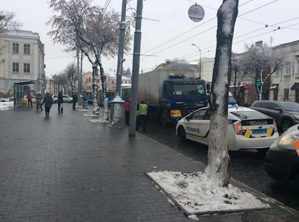 Место смертельного ДТП в Виннице