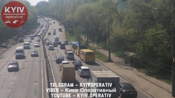 Масштабное ДТП в Киеве
