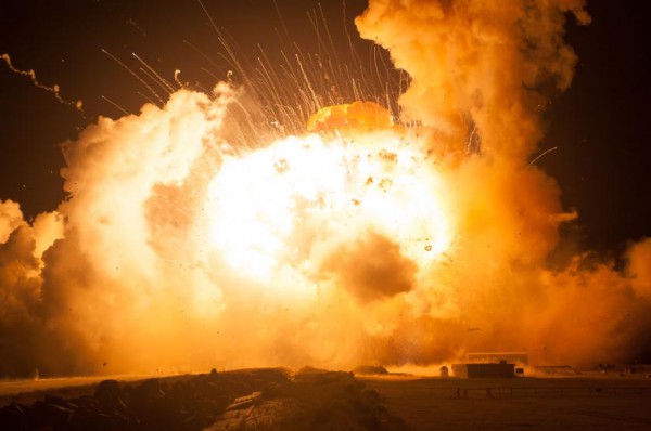 Взрыв ракеты Antares