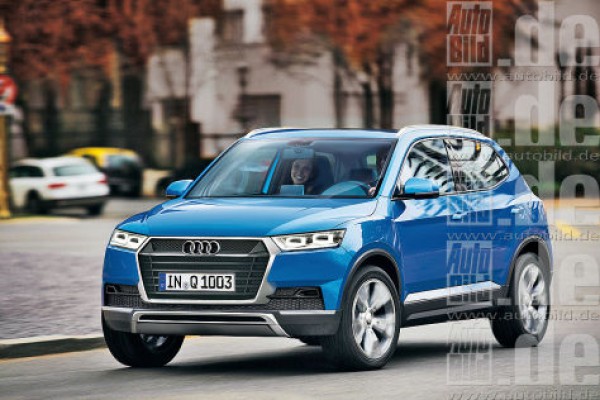 Audi Q1. Неофициальная иллюстрация.