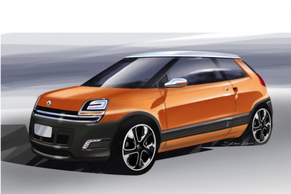 Предполагаемый вид компактного хэтчбека Renault 5
