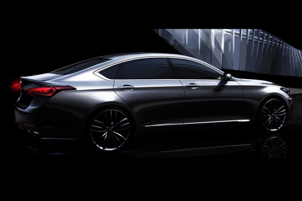 Новый Hyundai Genesis. Официальный рендер