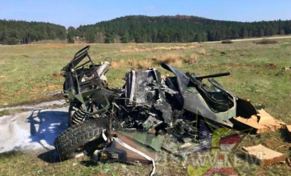 Последствия падения Humvee