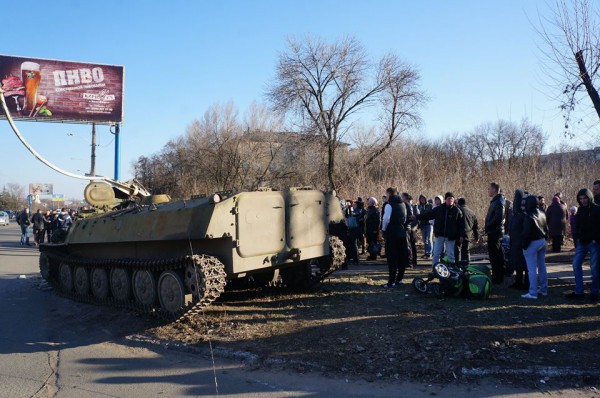 Место аварии в Константиновке