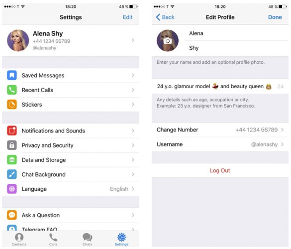 Обновление Telegram