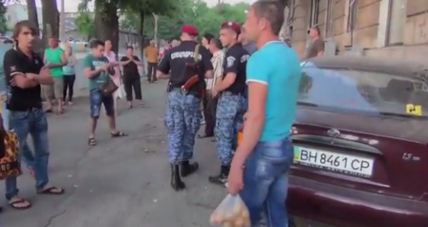 Место аварии в Одессе