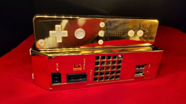 Nintendo Wii покрыта 24-каратным золотом