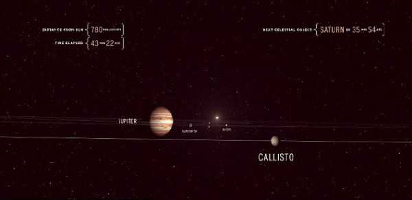 Фотон света достигает Сатурна почти за 1 час 20 минут