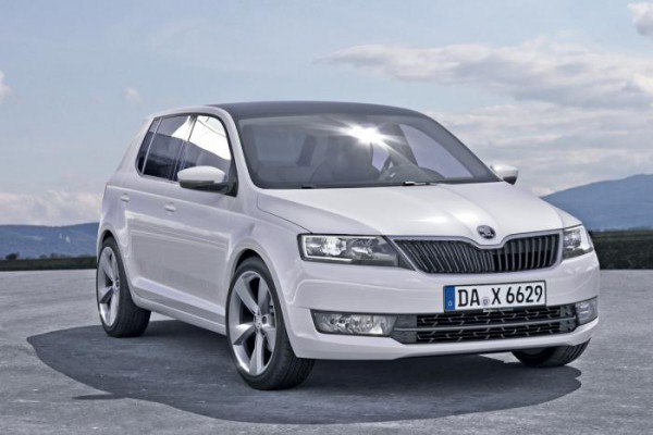 Skoda Fabia нового поколения. Неофициальный рендер.