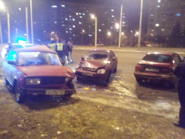 На месте ДТП