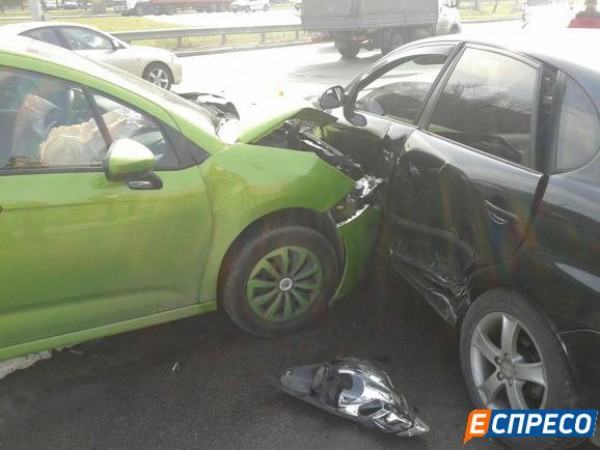 Авария SEAT в Киеве