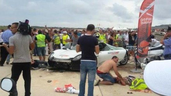 В аварии пострадали десятки людей