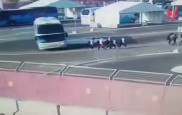 За секунду до аварии