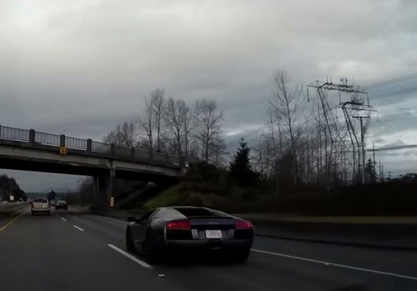 Lamborghini за секунду до аварии