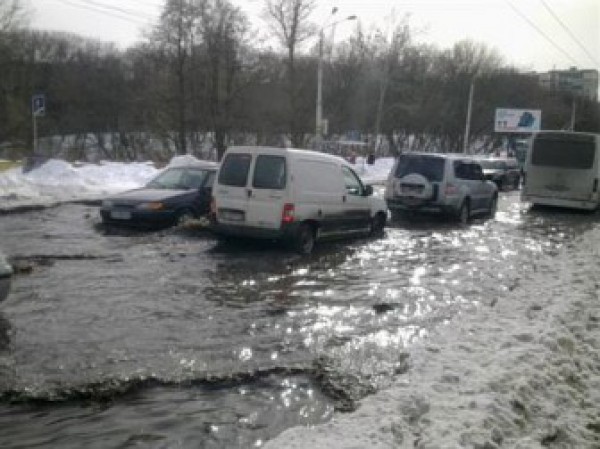На Борщаговке потоп