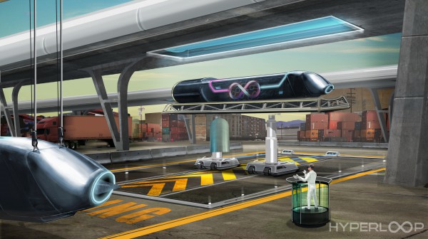 Предполагаемый вид транспорта будущего Hyperloop