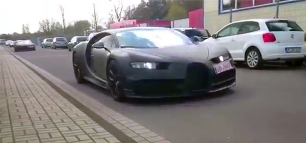 Bugatti Chiron заметили в Германии