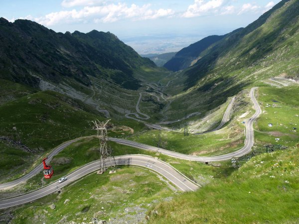 Дорога Transfagarasan в Румынии