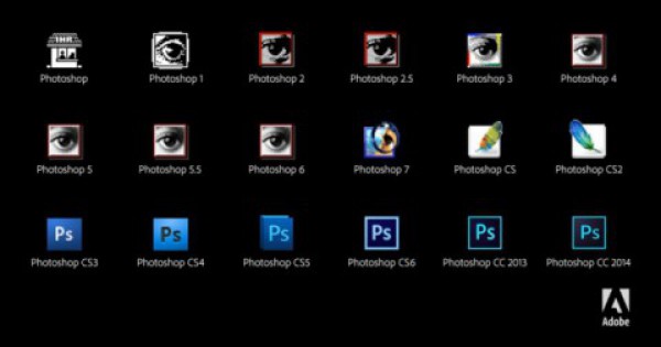 Эволюция иконок Photoshop