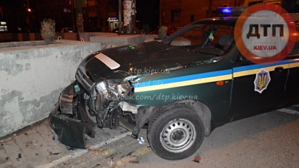 Вечерняя авария в Киеве
