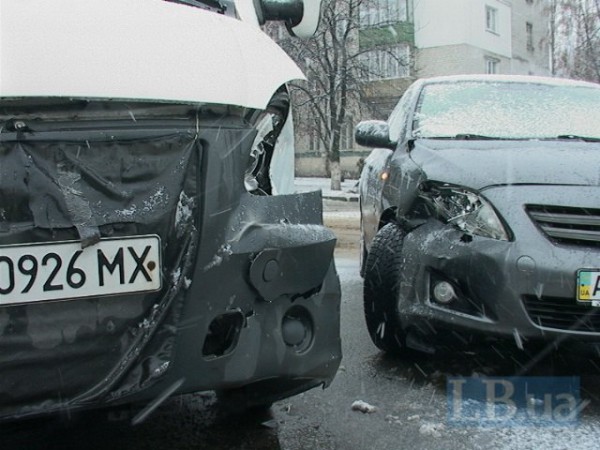 Авария маршрутки в Киеве