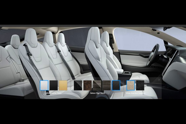 Интерьер Tesla Model X