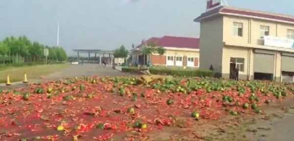 Жаль только, арбузы разбились...
