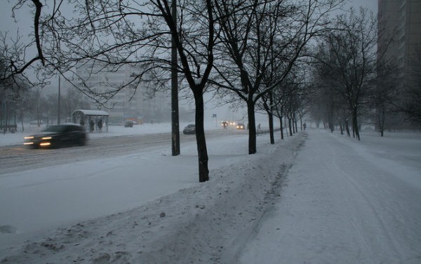 Снегопад в Киеве