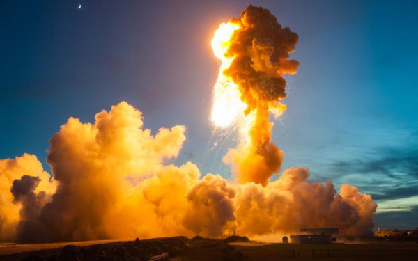 Взрыв ракеты Antares