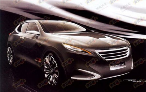 Иллюстрация концептуального кроссовера Peugeot