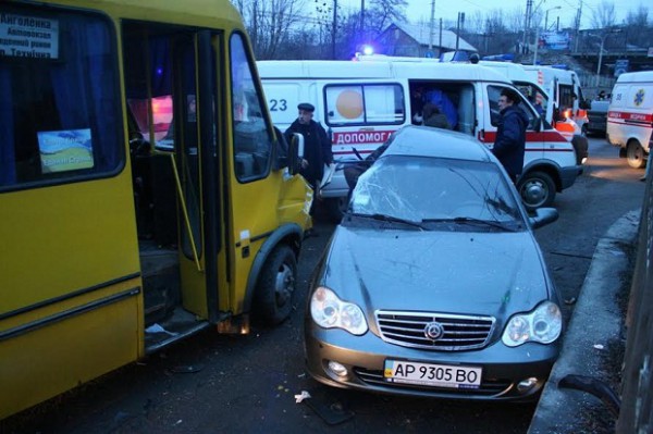 Маршрутка попала в ДТП